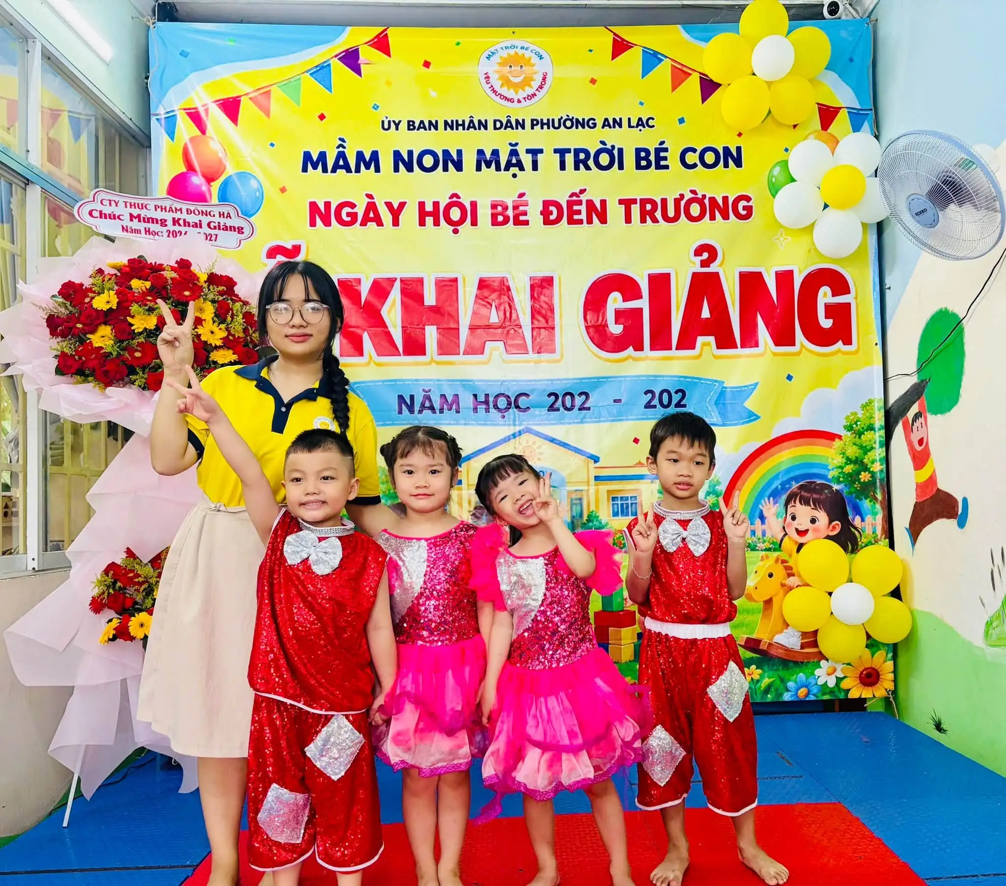Văn nghệ khai giảng tại mầm non uy tín An Lạc Mặt Trời Bé Con
